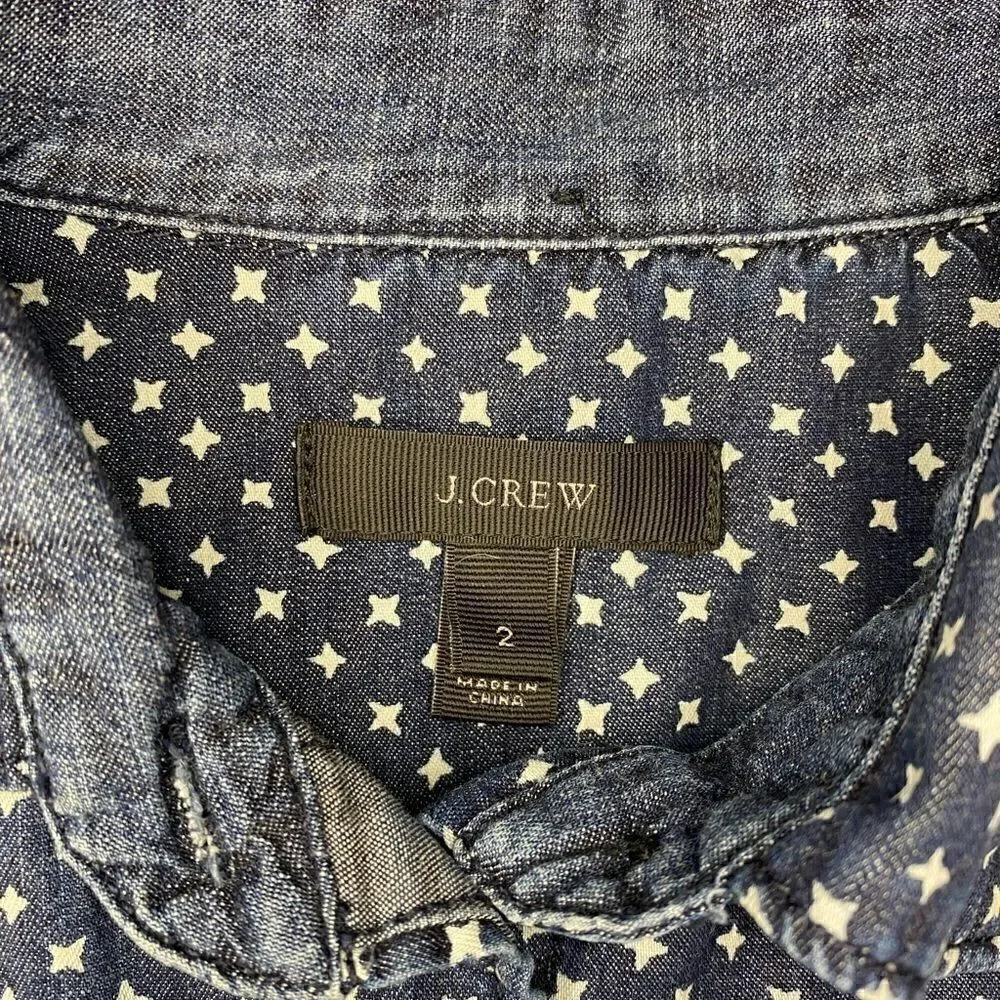 J. Crew ⭐️ Star Dark Denim Shirt 2